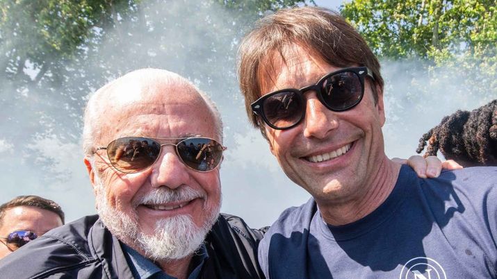 Aurelio De Laurentiis e Antonio Conte, Presidente e allenatore SSC Napoli