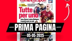 Prima pagina Corriere dello Sport: “Champions: tutte per uno”