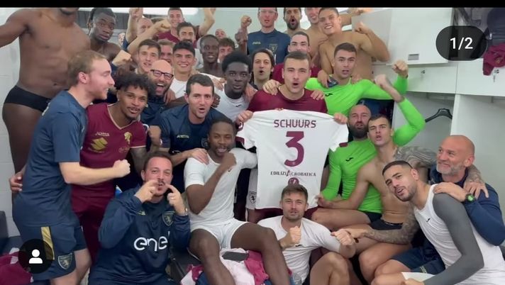 Lecce-Torino 0-1, vittoria per Schuurs: “Orgoglioso di voi” Lecce-Torino 0-1, vittoria per Schuurs: “Orgoglioso di voi” - immagine 1