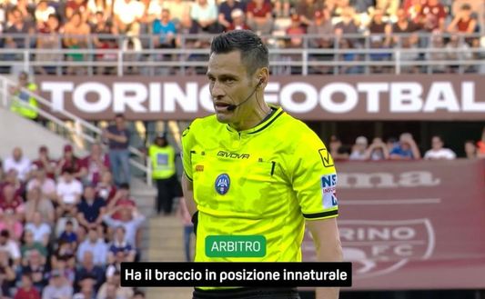 Open Var Torino-Inter, Mariani: “Non è rigore, anzi sì”. Poi spiega ai giocatori perché ha cambiato idea- immagine 4