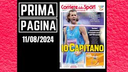 Prima pagina Corriere dello Sport: dedica alle Olimpiadi
