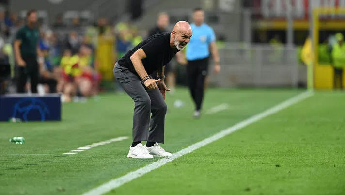 Stefano Pioli AC Milan Milan-Newcastle 0-0 Champions League 2023-2024