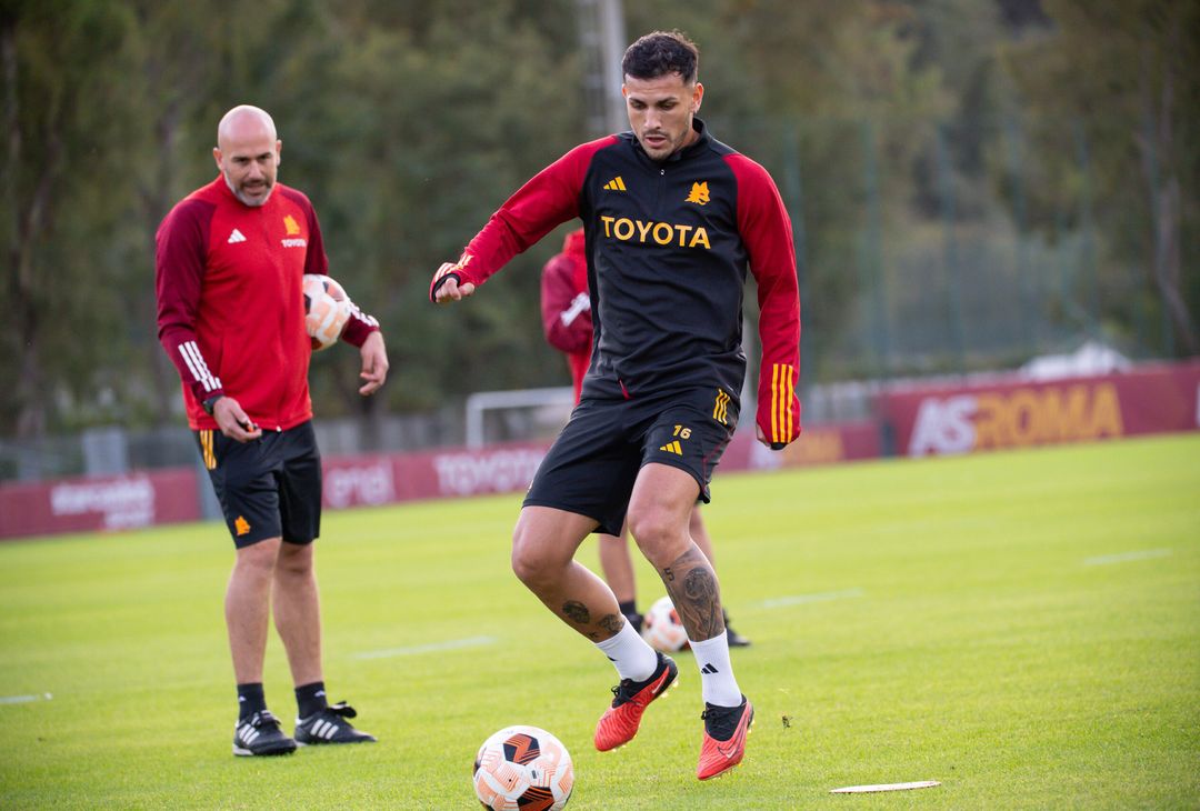 Roma, l’allenamento dopo il successo con il Lecce: nel mirino lo Slavia – FOTOGALLERY - immagine 9