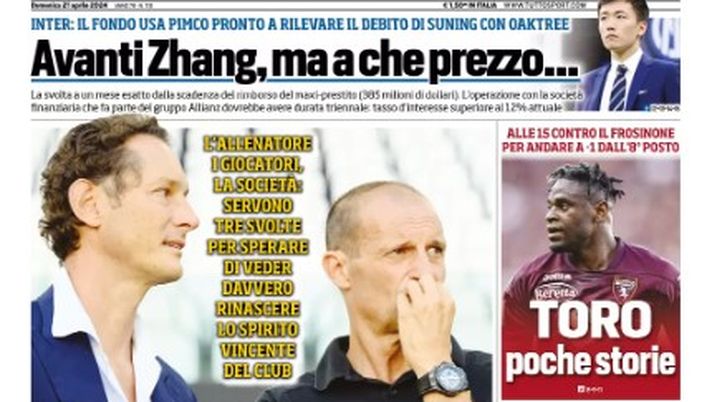 EDICOLA / TS: Avanti Zhang, ma a che prezzo… Fondo USA rileva debito Suning - immagine 1