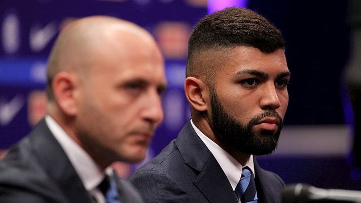Gabigol e Ausilio in conferenza