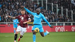 Napoli, Lukaku: lesione al retto femorale, si teme lungo stop