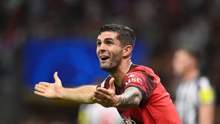 Christian Pulisic AC Milan Milan-Newcastle 0-0 Champions League 2023-2024