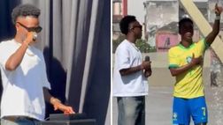 Vinicius, ma dai! La sua statua è incredibile