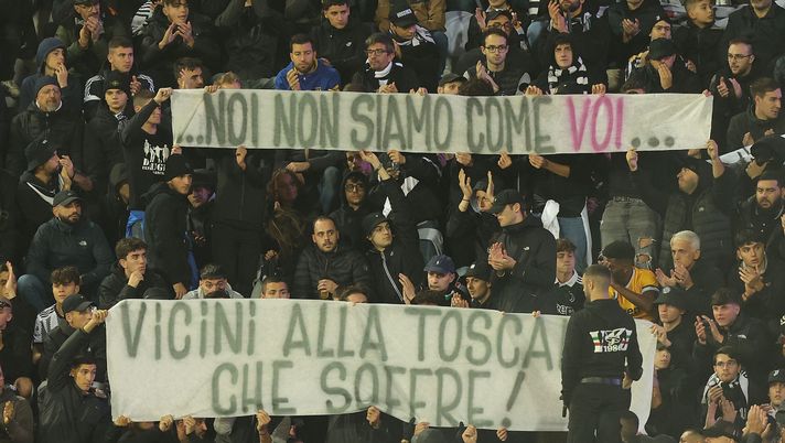 FOTO – Tifosi Juve: “Noi non siamo come voi… vicini alla Toscana che soffre!” - immagine 1