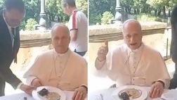 Papa Leone XIV, cuore giallorosso: “Forza Roma” anche a tavola | VIDEO