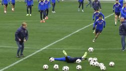 VIDEO / Inter-Lipsia, atmosfera serena: Thuram scivola sui palloni e i compagni…