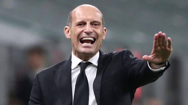 Massimiliano Allegri, allenatore AC Milan, qui durante Milan-Atalanta 2-3 di Serie A