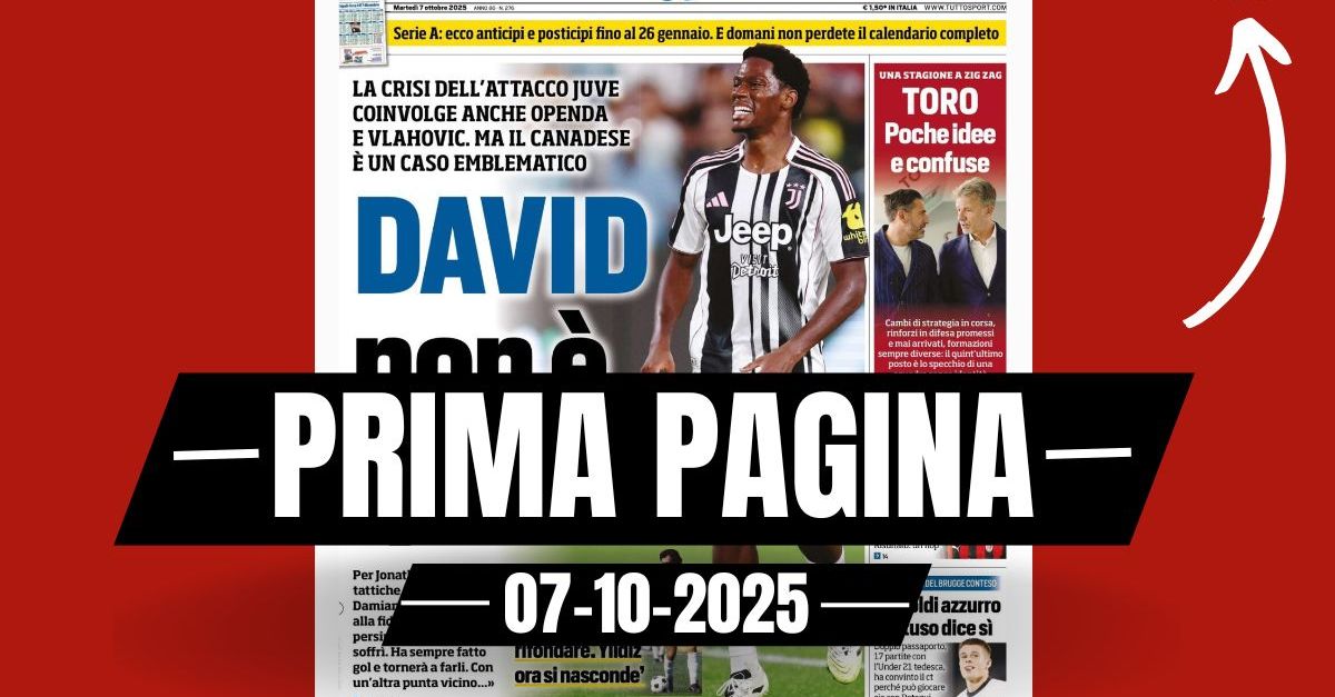 prima pagina tuttosport ne gol ne svolta leao 232 un guaio