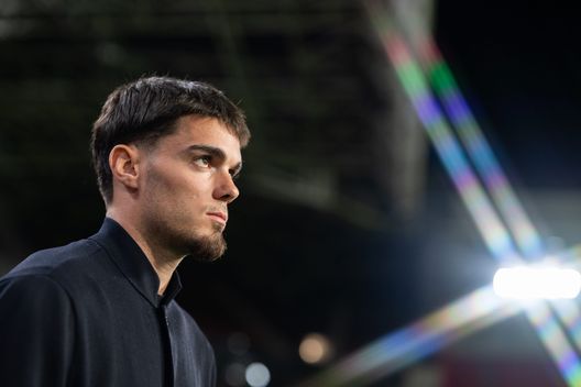 EINDHOVEN, NETHERLANDS - OCTOBER 20: Miguel Gutierrez of SSC Napoli walks around the Philips Stadion ahead of the UEFA Champions League group stage match between PSV Eindhoven and SSC Napoli on October 20, 2025 in Eindhoven, Netherlands. (Photo by SSC NAPOLI/SSC NAPOLI via Getty Images)