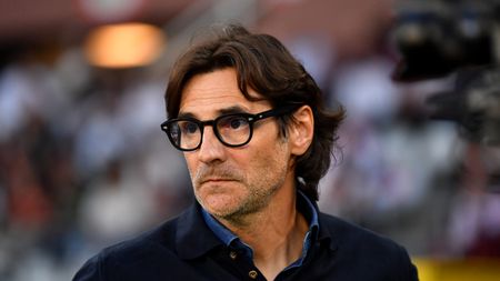 TURIN, ITALY - MAY 25: Paolo Vanoli, Head Coach of Torino, looks on prior to the Serie A match between Torino and AS Roma at Stadio Olimpico di Torino on May 25, 2025 in Turin, Italy. (Photo by Valerio Pennicino/Getty Images)