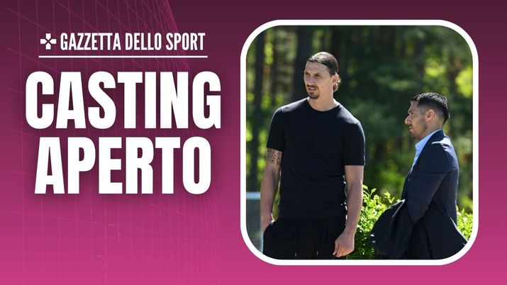 Zlatan Ibrahimovic, Giorgio Furlani e Geoffrey Moncada | calciomercato milan (getty images)