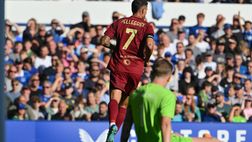 Everton-Roma 1-1: Calvert-Lewin risponde a Pellegrini