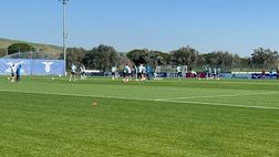 Viktoria Plzen-Lazio, la squadra biancoceleste è in campo per la rifinitura – VIDEO