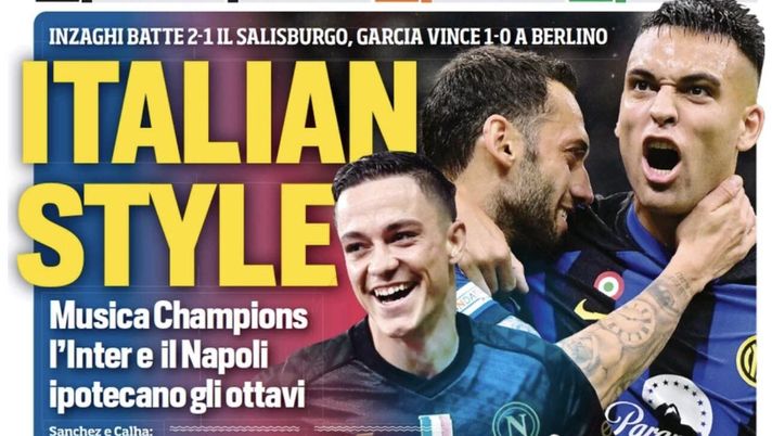 IL NAPOLI SUI MEDIA – Le prime pagine dei giornali di oggi 25 ottobre 2023 - immagine 1