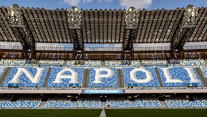 NAPLES, ITALY - AUGUST 30: A general view of Diego Armando Maradona stadium ahead of the Serie A match between SSC Napoli and Cagliari Calcio at Stadio Diego Armando Maradona on August 30, 2025 in Naples, Italy. (Photo by SSC NAPOLI/SSC NAPOLI via Getty Images) Napoli-Inter, il pronostico di DDD: finirà 1-1 anche questa volta? - immagine 1
