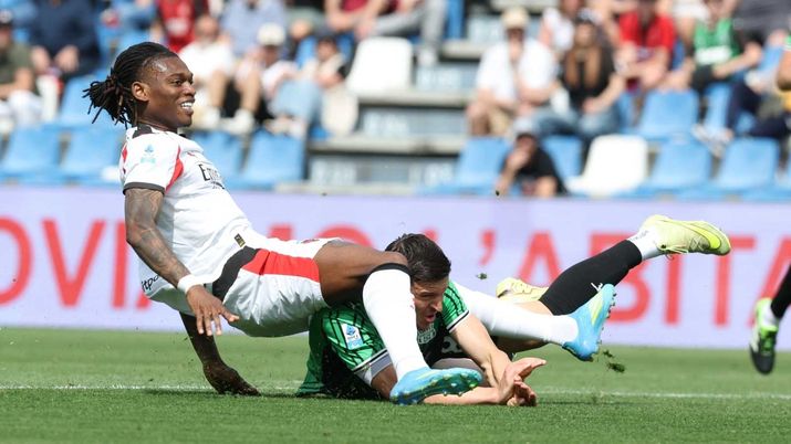 Rafael Leao, attaccante AC Milan, qui durante Sassuolo-Milan di Serie A