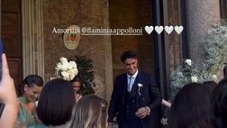 VIDEO / Gianluca Scamacca ha sposato la sua Flaminia a Roma: il lancio del riso