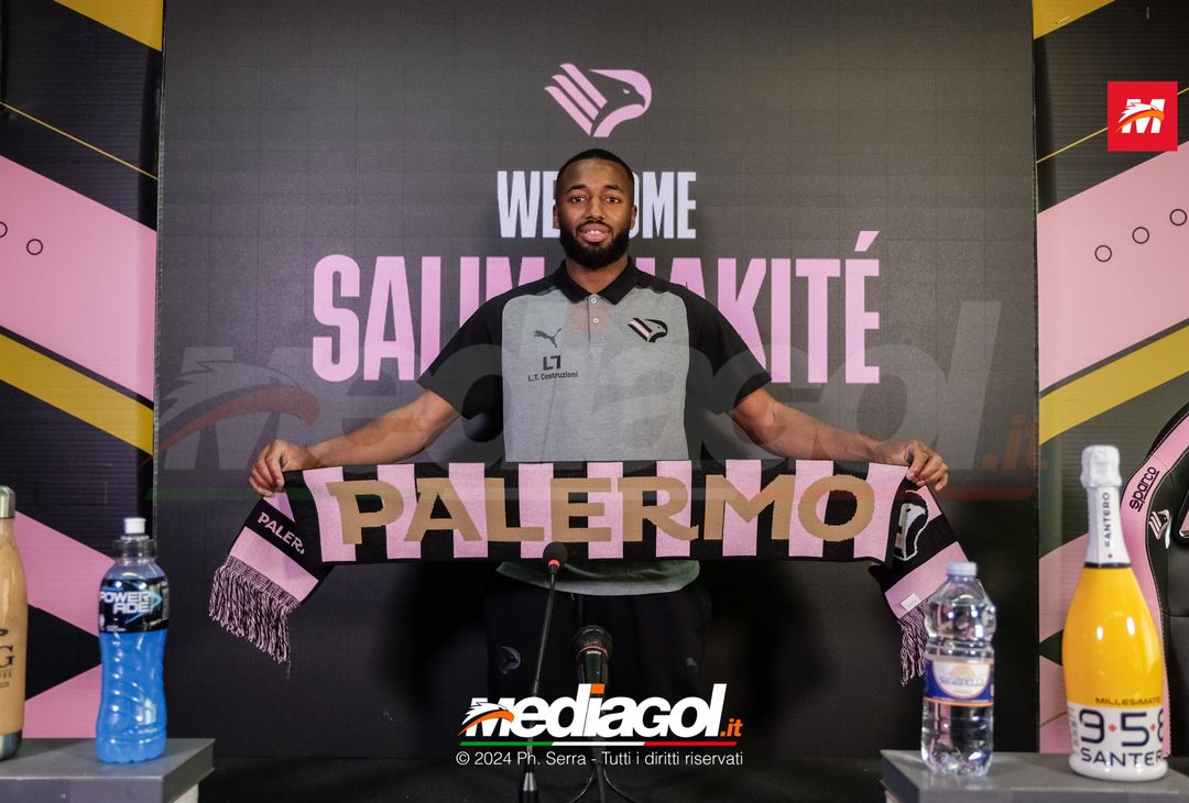 FOTO PALERMO, Salim Diakité presentato in conferenza stampa (GALLERY)- immagine 1