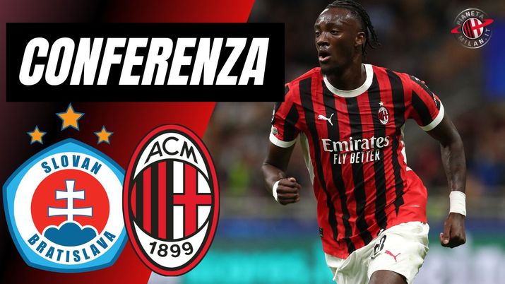 Abraham conferenza LIVE Slovan Bratislava-Milan Champions League 2024-2025