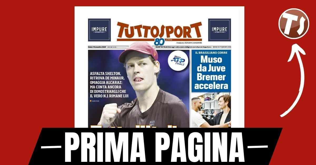 Prima pagina Tuttosport: “Juventus, Bremer accelera. Torino, Cholito Simeone k.o.” Prima pagina Tuttosport: “Juventus, Bremer accelera. Torino, Cholito Simeone k.o.”