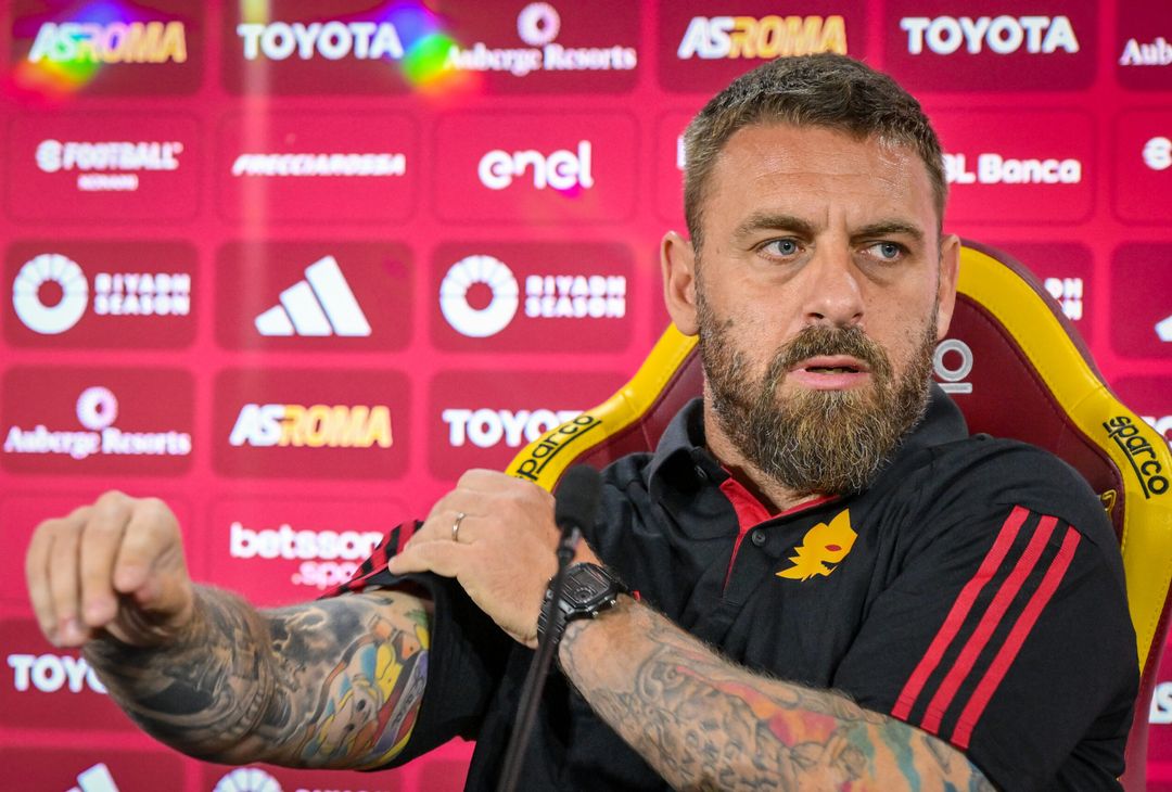 Roma, la conferenza stampa di De Rossi alla vigilia dell’Empoli – FOTO GALLERY- immagine 1