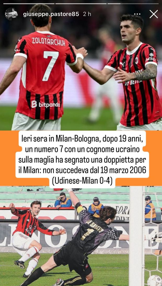 Milan-Bologna, Gimenez come Shevchenko: doppietta del 7 con radici ucraine dopo 19 anni- immagine 2