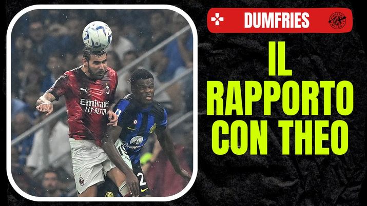 Inter AC Milan Dumfries sfottò Theo Hernández