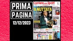Prima pagina Corriere dello Sport: “‘A nuttata”