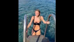 VIDEO / Diletta Leotta si gode ancora il mare: la clip infiamma i social