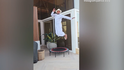 VIDEO / Evra, ma che combini? Balla e salta sul trampolino, ma poi…