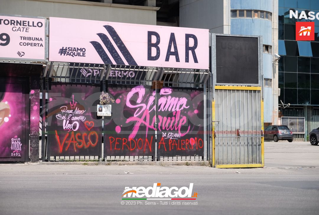 FOTO, “Vasco perdona Palermo” imbrattati i graffiti del ‘Renzo Barbera’ (GALLERY) - immagine 8