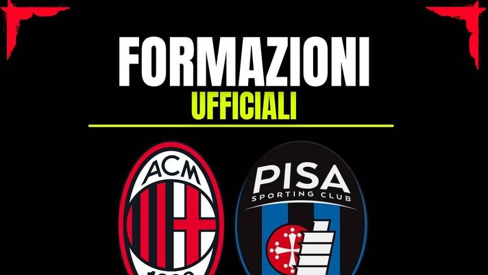Le formazioni ufficiali di Milan-Pisa, partita della 8^ giornata della Serie A 2025-2026 | AC Milan News Milan-Pisa, le formazioni ufficiali: un cambio in difesa e attacco pesante per Allegri