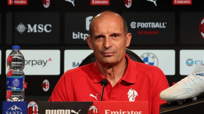 Massimiliano Allegri (allenatore AC Milan), in conferenza stampa con i rossoneri a Milanello | Milan News (Getty Images) Massimiliano Allegri allenatore AC Milan in conferenza stampa con i rossoneri a Milanello