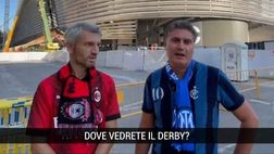 Inter-Milan, attesa anche a Madrid: botta e risposta fra tifosi | Video