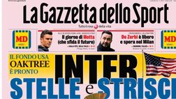 PRIMA PAGINA GAZZETTA DELLO SPORT OGGI: “Inter stelle e strisce”