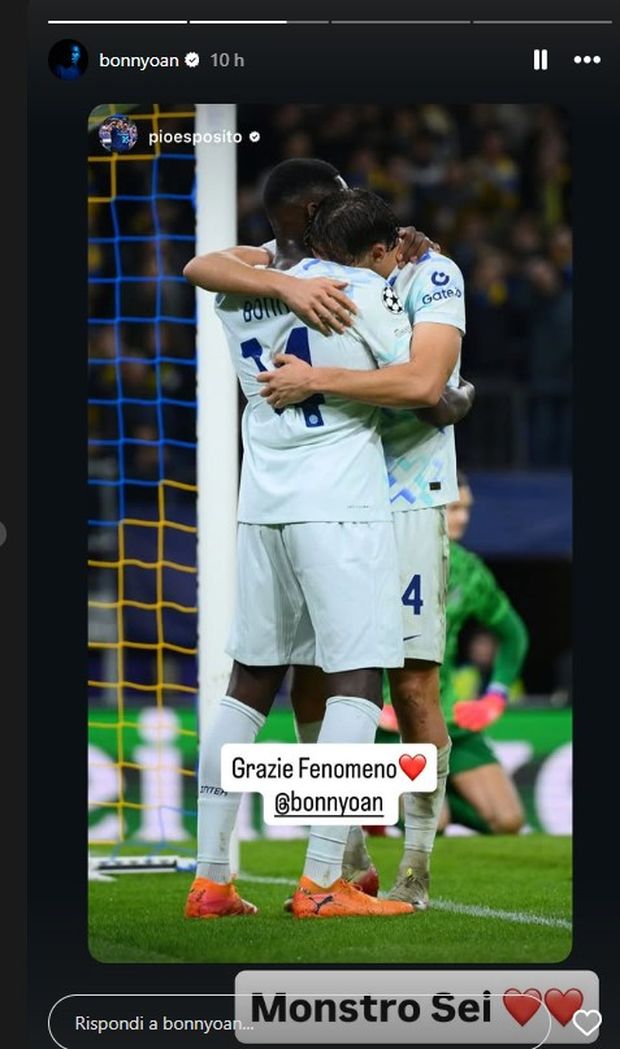 Esposito ringrazia Bonny, lui ricambia: “Mostro”: insieme sono arrivati al numero 10- immagine 2