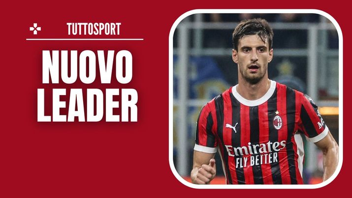 Matteo Gabbia (difensore AC Milan) vive un momento magico dopo il gol nel derby | Milan News (Getty Images) Matteo Gabbia AC Milan