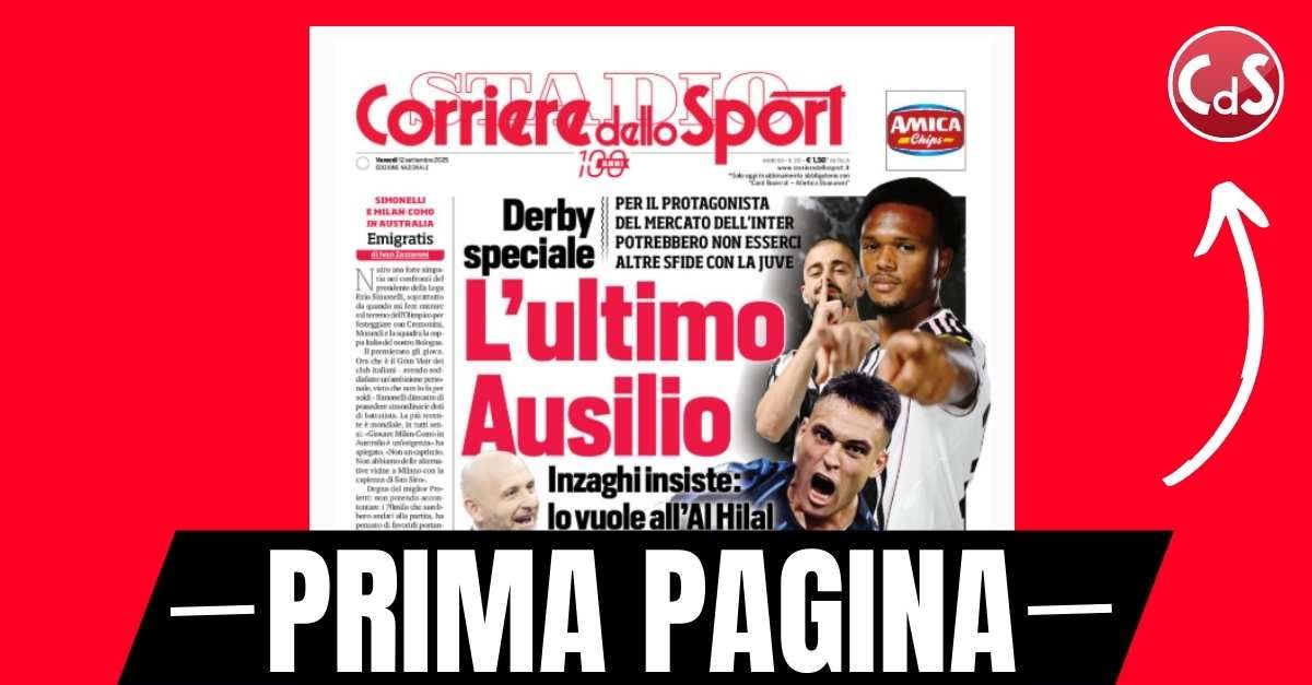 prima pagina corriere dello sport rabiot si prende il milan pronto per il bologna