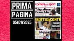 Prima pagina Corriere dello Sport: domani derby Inter-Milan di Supercoppa