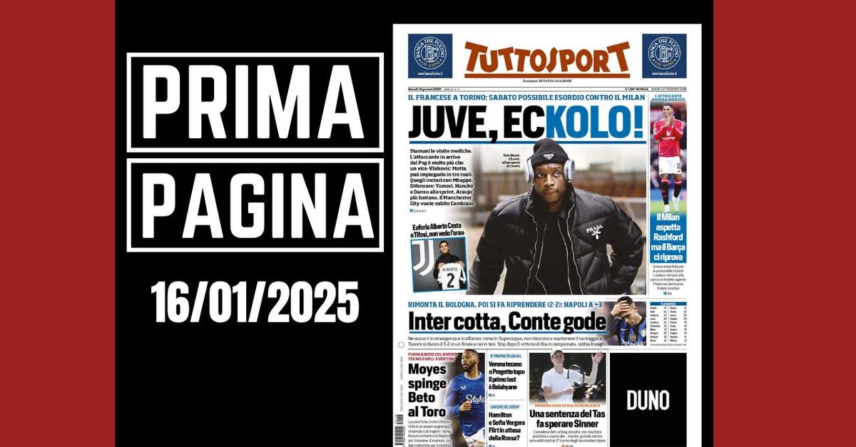 Prima pagina Tuttosport: “Il Milan aspetta Rashford, ma il Barça ci riprova”