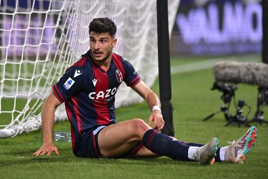 BOLOGNA, ITALY - APRIL 30: Riccardo Orsolini of Bologna FC during the Serie A match between Bologna FC and Juventus at Stadio Renato Dall'Ara on April 30, 2023 in Bologna, Italy. (Photo by Alessandro Sabattini/Getty Images) Il Bologna blinda Orsolini. Ufficiale il rinnovo fino al 2027, la nota- immagine 2