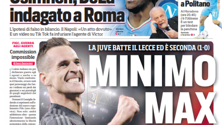 EDICOLA / CdS: Thuram, certezza Inter. Inzaghi cerca l’allungo col Sassuolo - immagine 1