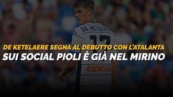 VIDEO Sassuolo-Atalanta: le reazioni social al primo gol in A di De Ketelaere