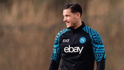 GALLERY Primo allenamento per Mazzocchi con la maglia del Napoli: gli scatti del club