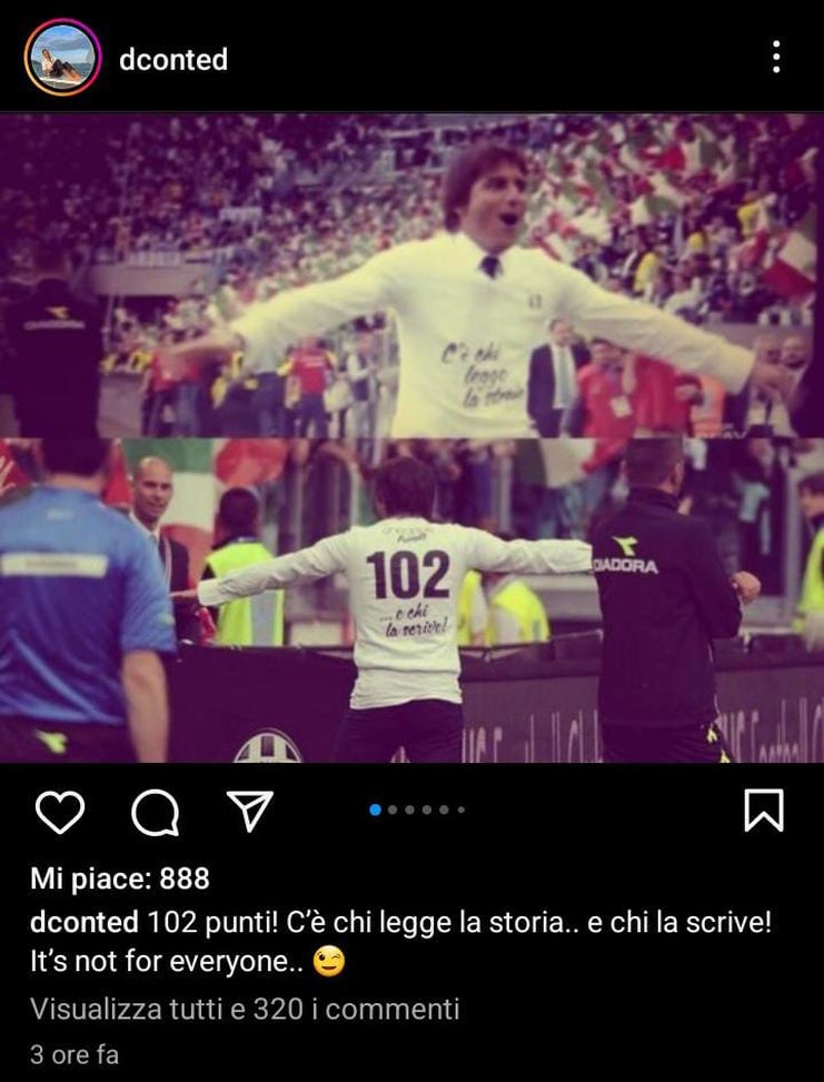 FOTO Conte, il fratello lancia una frecciatina all’Inter: “It’s not for everyone…”- immagine 2